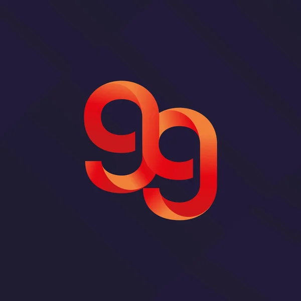 Logo huruf dan nomor - Stok Vektor