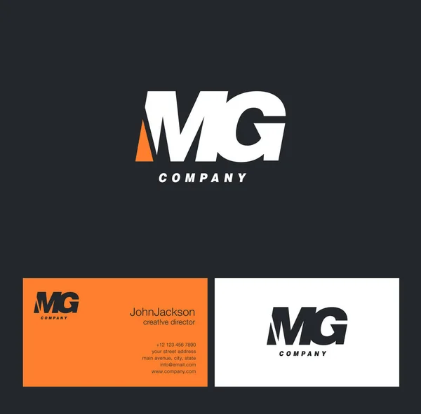 Логотип літери M & G — стоковий вектор