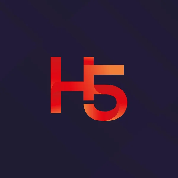Harf ve sayı logosu — Stok Vektör