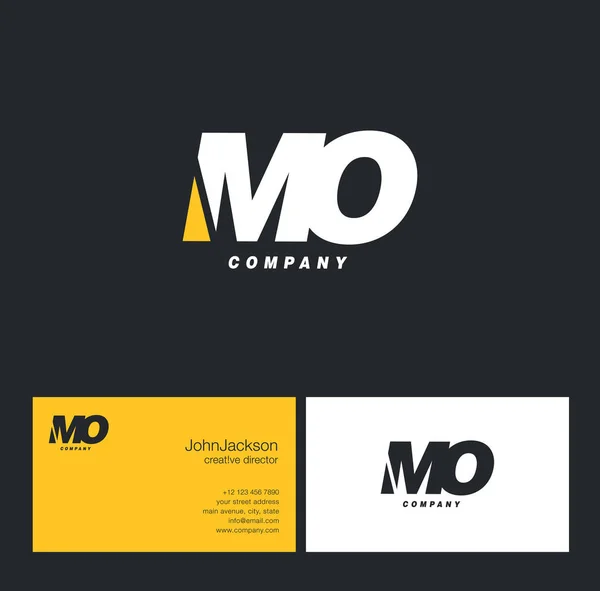 M & O dopis Logo — Stockový vektor