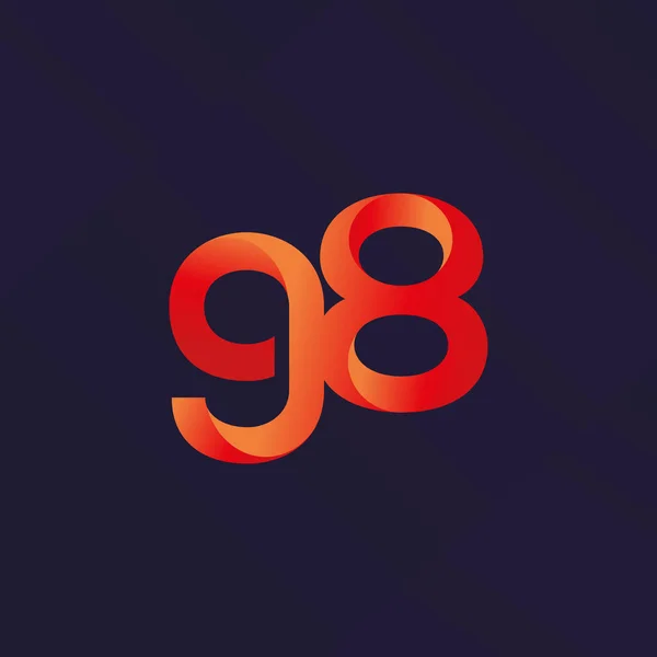 Логотип літери та номера — стоковий вектор