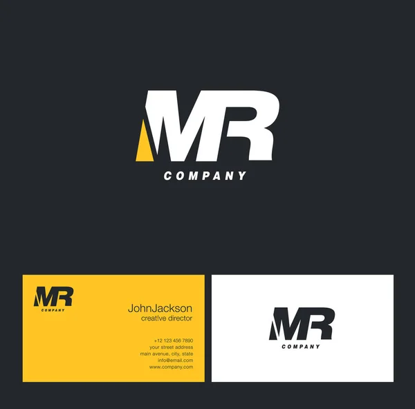 Logo de la lettre M & R — Image vectorielle
