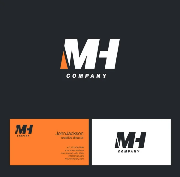 M & H επιστολή λογότυπο — Διανυσματικό Αρχείο