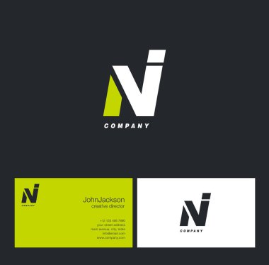 N ve ben Logo mektup  