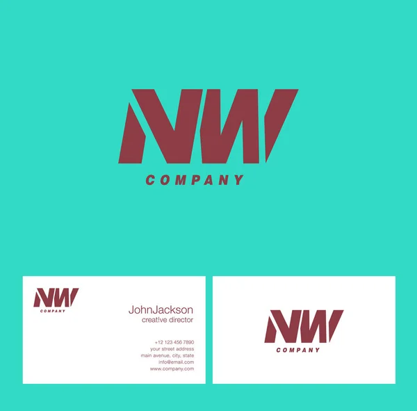 Logotipo de la letra N & W — Archivo Imágenes Vectoriales