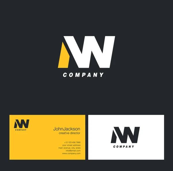 N & N brev logotyp — Stock vektor