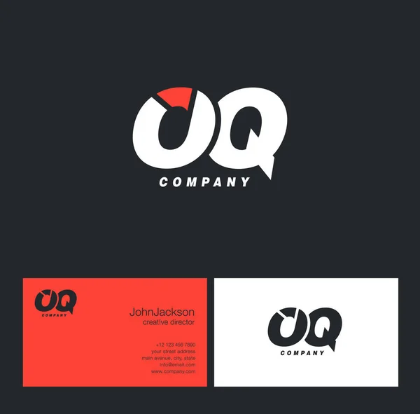 O & Q logotipo da carta — Vetor de Stock