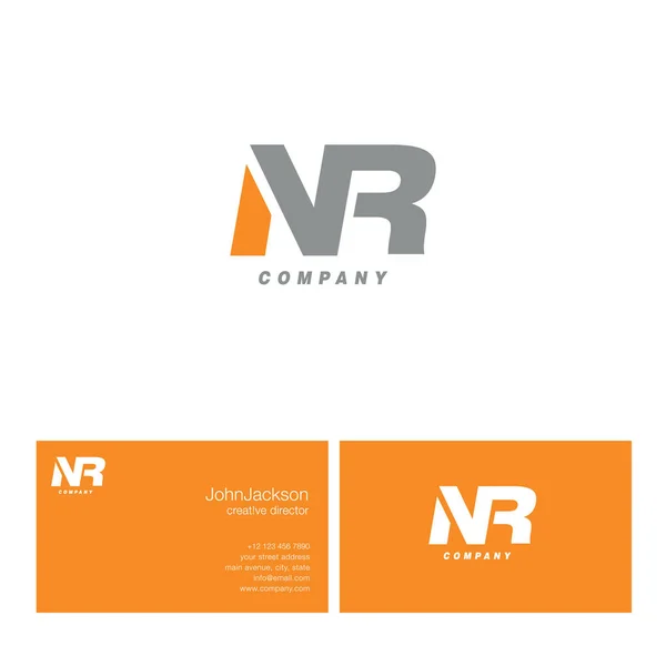 Logotipo da letra N & R —  Vetores de Stock