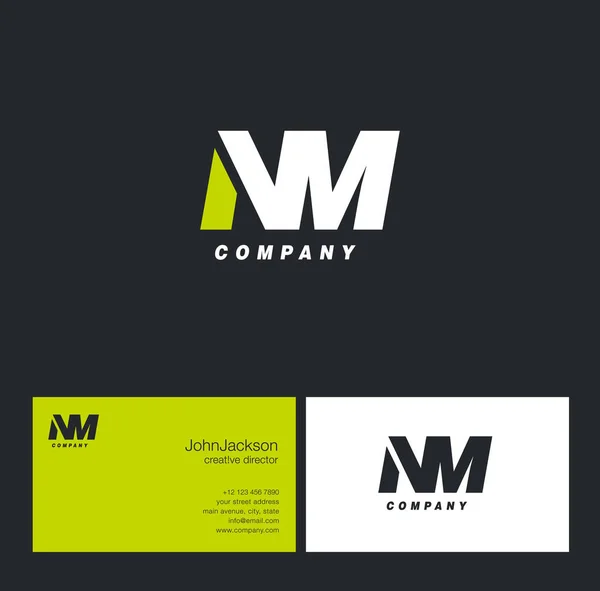 Logotipo de la letra N & M — Archivo Imágenes Vectoriales