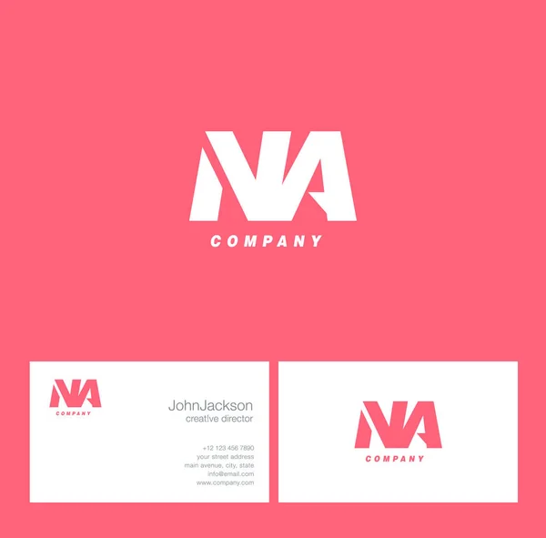 N & A Lettre Logo — Image vectorielle