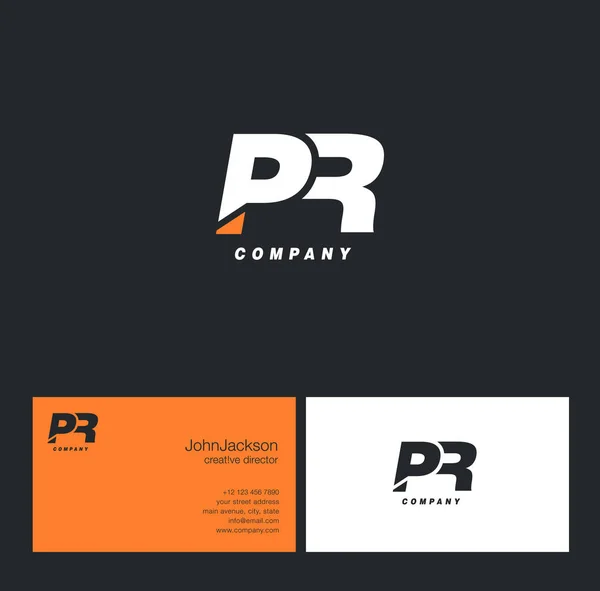 P idealna R list Logo — Wektor stockowy