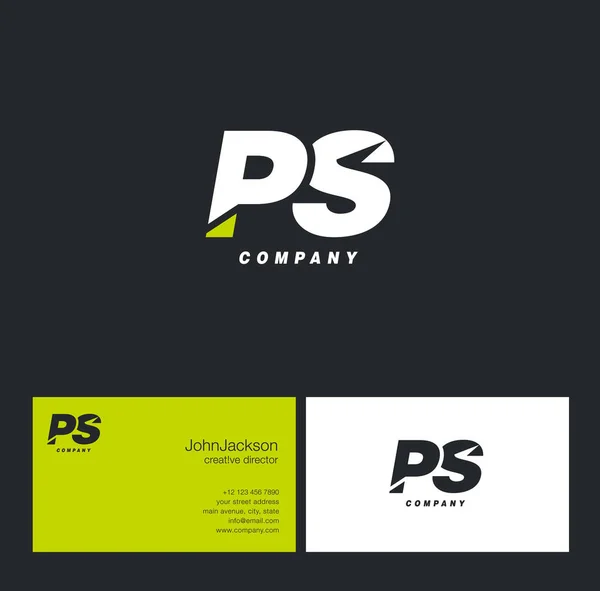 P & λογότυπο γράμμα S — Διανυσματικό Αρχείο