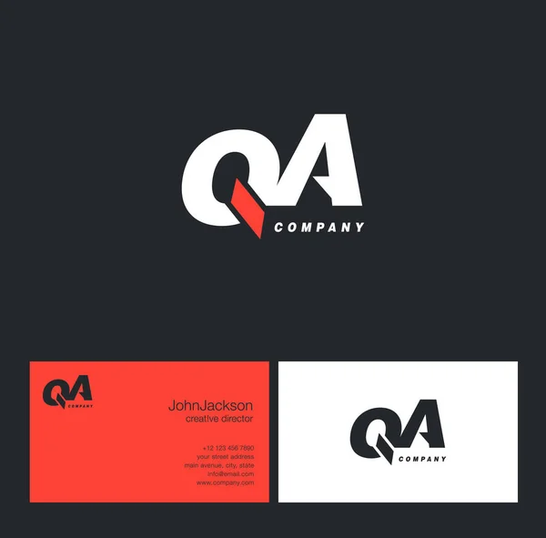 Q & A logotipo da carta — Vetor de Stock