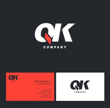 Q ve K harfi Logo  