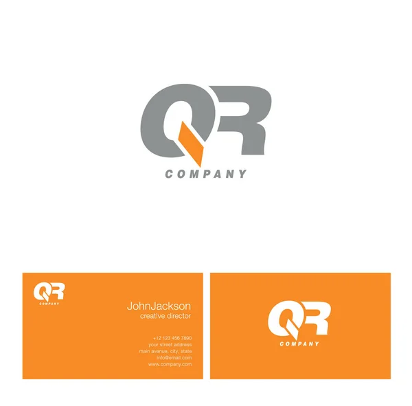 Q & q Buchstabe Logo — Stockvektor