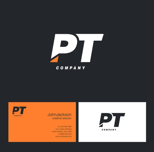 P & T brief Logo — Stockvector