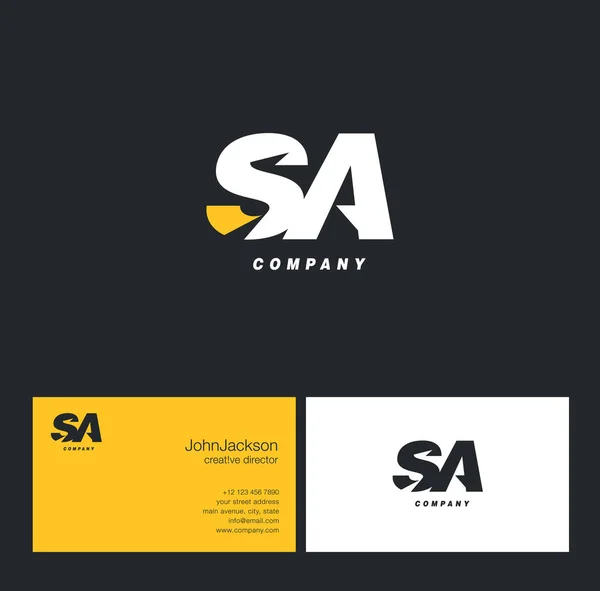 S & en brev-logotyp — Stock vektor