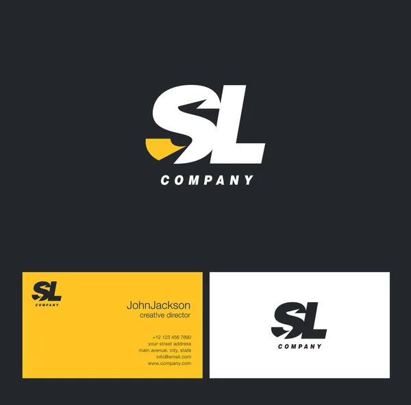 Λογότυπο γράμμα S & L — Διανυσματικό Αρχείο
