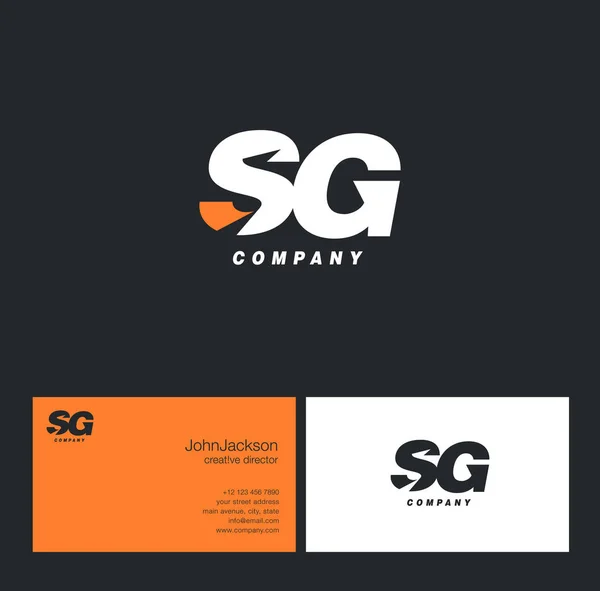 S & G logotipo da carta —  Vetores de Stock