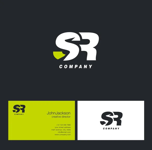 Logo della lettera S & R — Vettoriale Stock