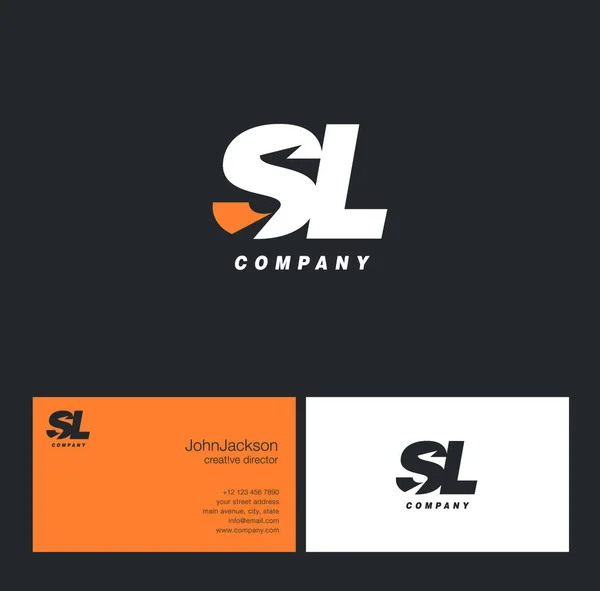 Logo litery S & L — Wektor stockowy