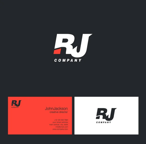R & λογότυπο γράμμα J — Διανυσματικό Αρχείο