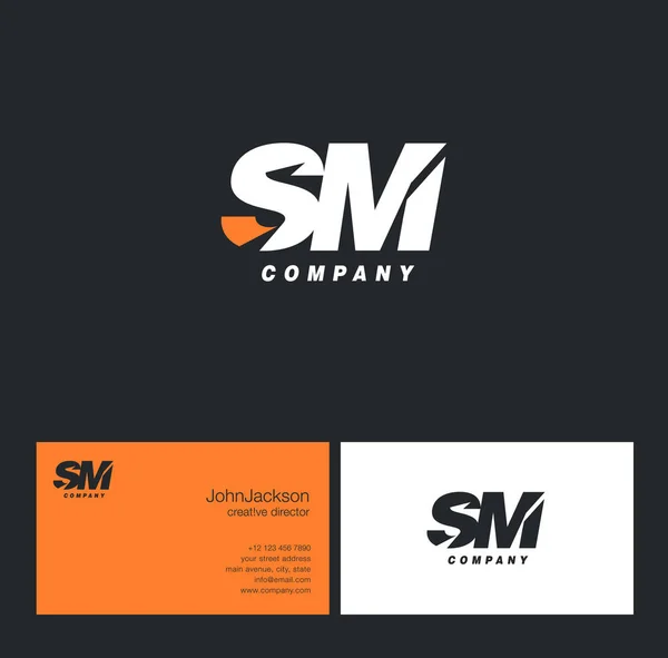 Λογότυπο γράμμα S & M — Διανυσματικό Αρχείο