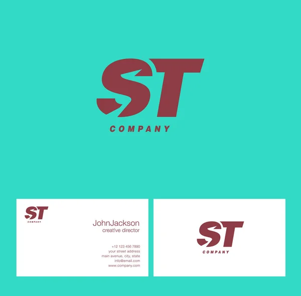 S & T list Logo — Wektor stockowy