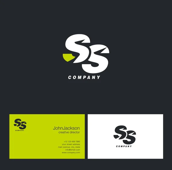 Logo della lettera S & S — Vettoriale Stock
