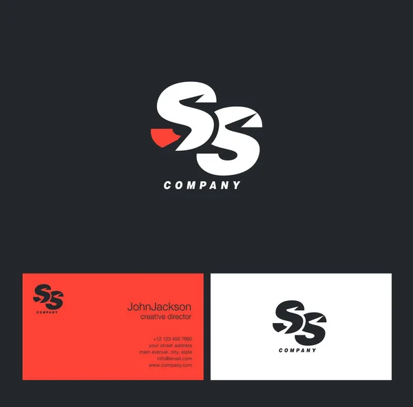 Логотип літери S & S — стоковий вектор
