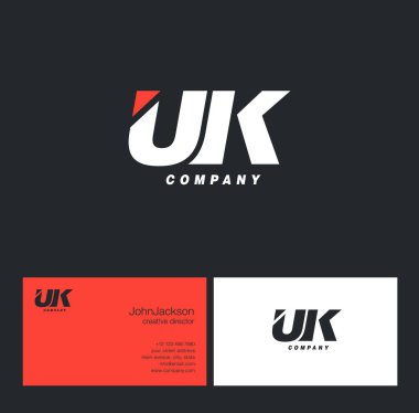 U ve K harfi Logo  