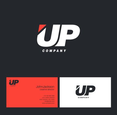 U ve P harfi Logo  