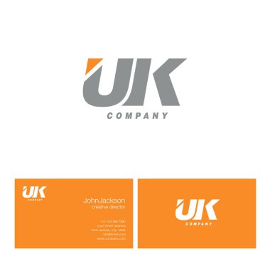U ve K harfi Logo  