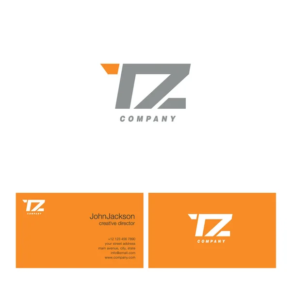 T & Z brief Logo — Stockvector