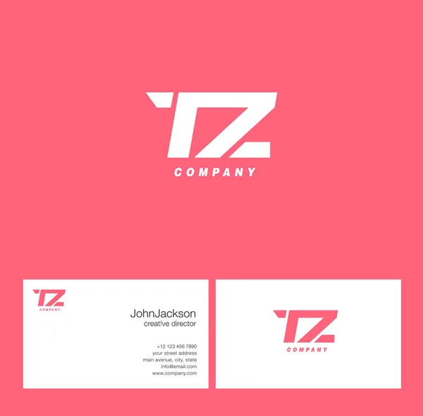 T & Z brief Logo — Stockvector