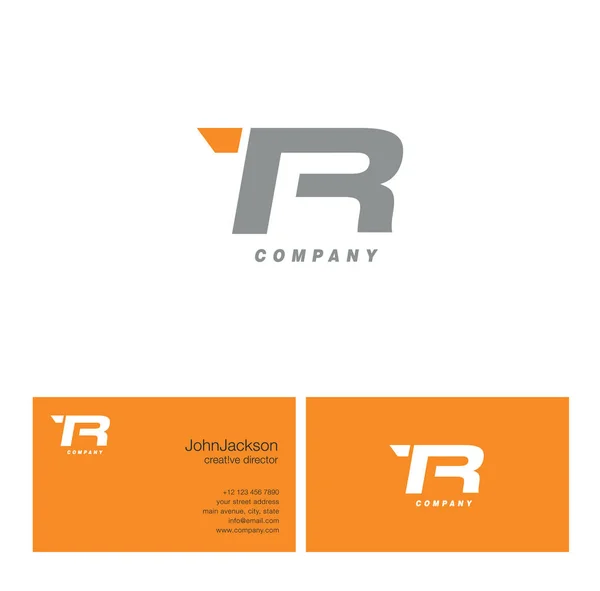 T & R list Logo — Wektor stockowy