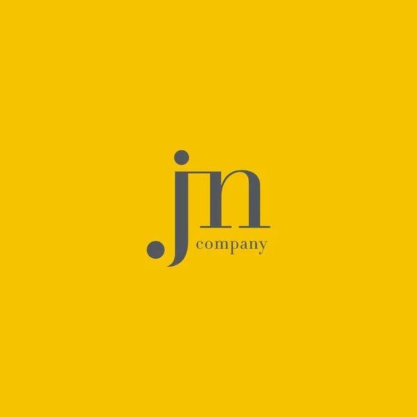 J & N Letter Logo — Stock Vector