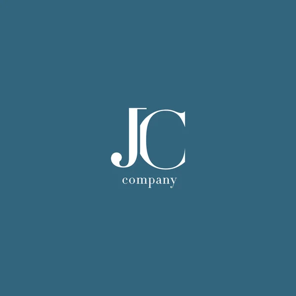 J & C Letter Logo — Stock Vector