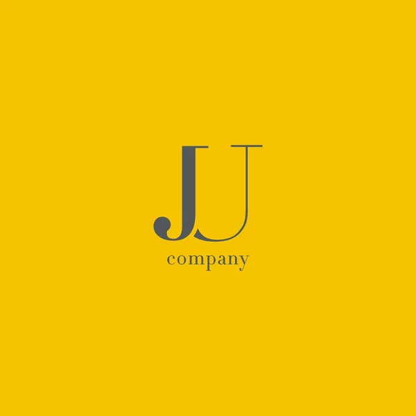 J & U Letter Logo — Stock Vector