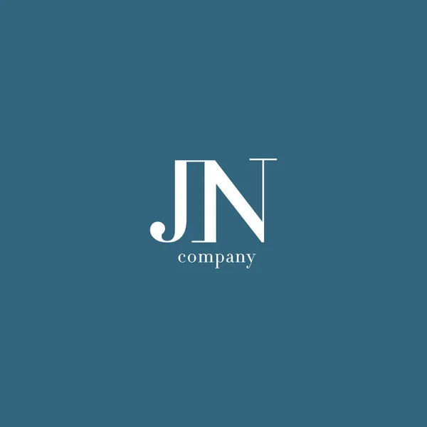 J ・ N 文字ロゴ — ストックベクタ