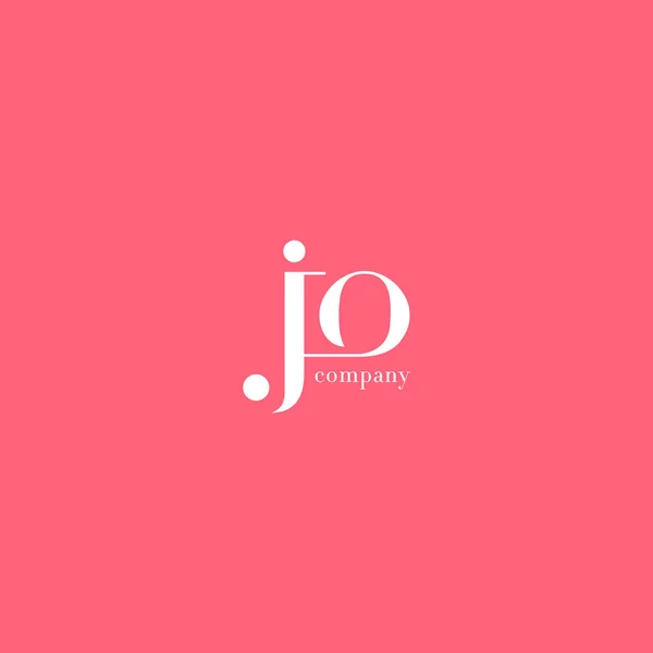 J & O Letter Logo — Stock Vector