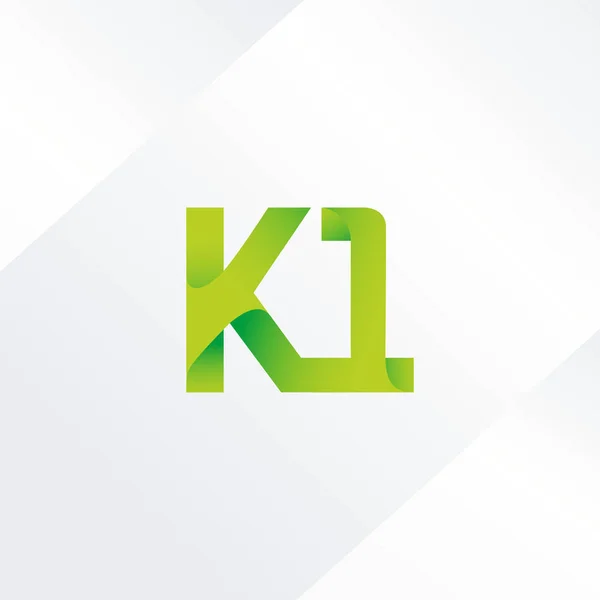 Logo huruf K dan angka - Stok Vektor