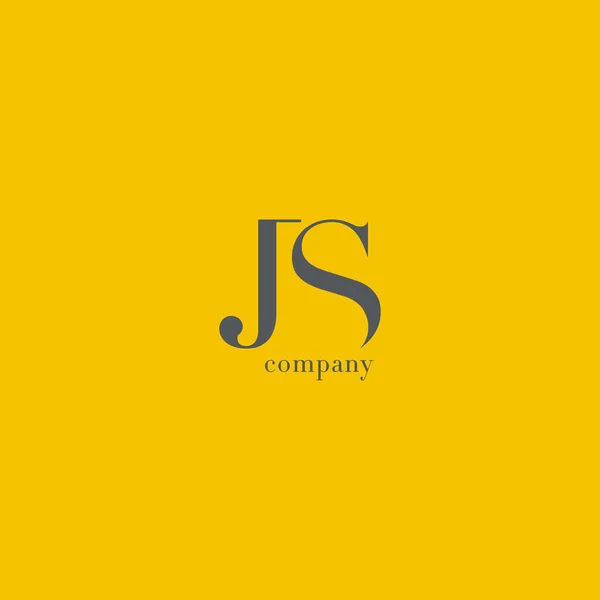 J ve S harfi Logo — Stok Vektör