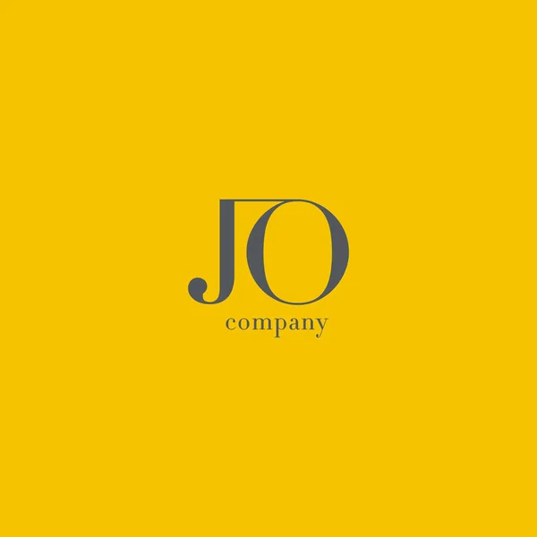 J & O Letter Logo — Stock Vector