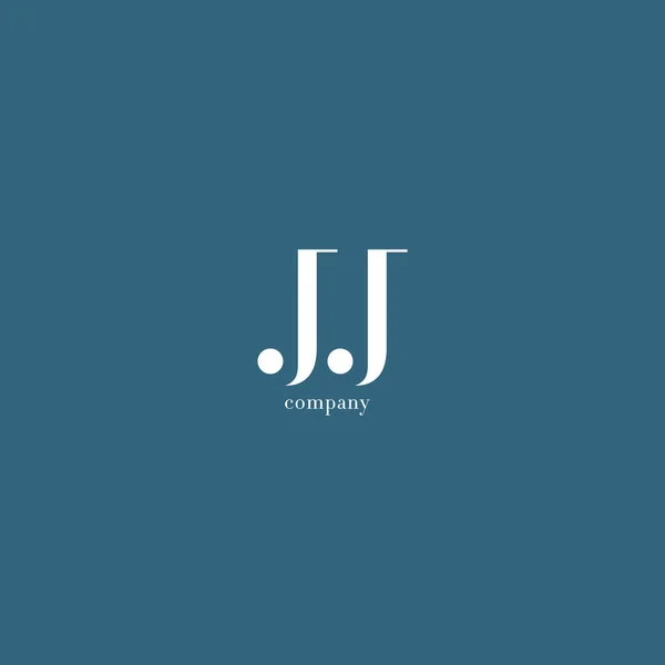 Logo lettera J & J — Vettoriale Stock