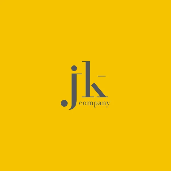 J & K Letter Logo — Stock Vector