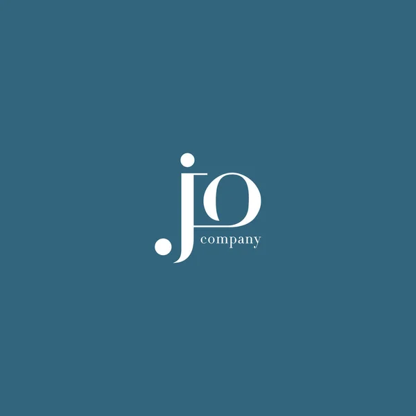 J & O Letter Logo — Stock Vector
