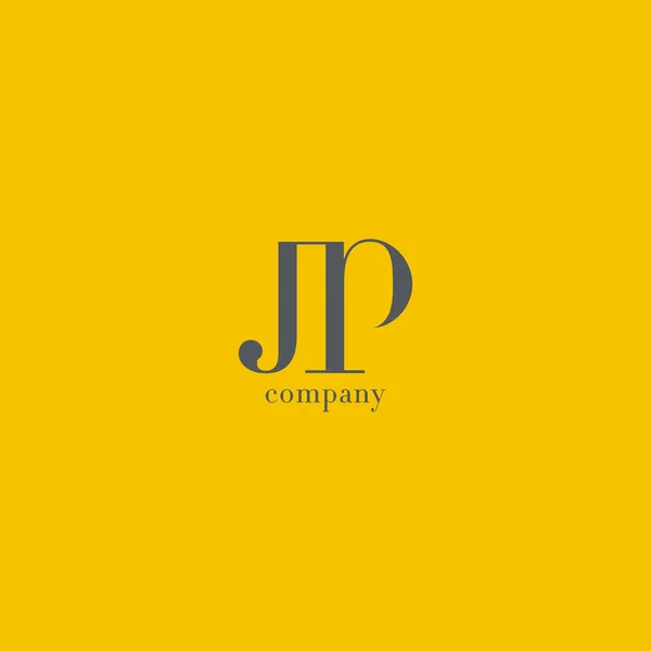 Logotipo de la letra J & P — Vector de stock