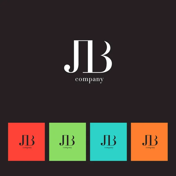 J & Β επιστολή λογότυπο — Διανυσματικό Αρχείο