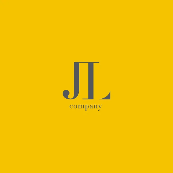 J ・ L 文字ロゴ — ストックベクタ